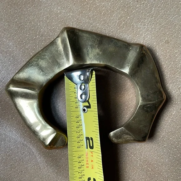 Ulla Johnson brass cuff gold statement bracelet bangle boho chunky sculptural - Picture 7 of 8